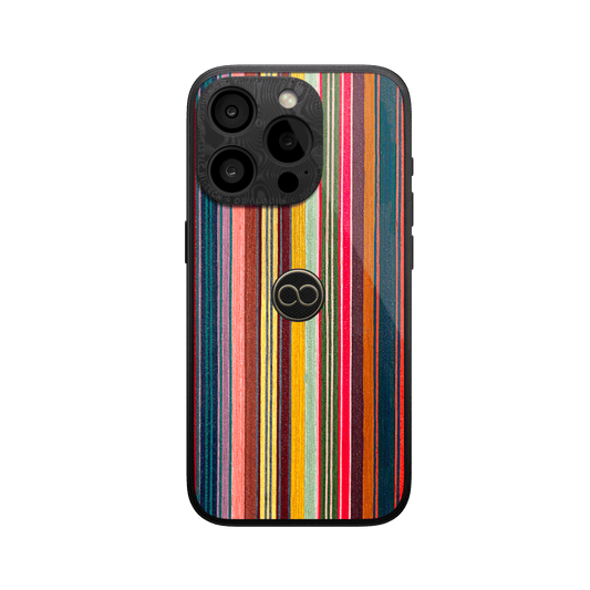 360° Luxury Case for iPhone - Sunstripe Wood