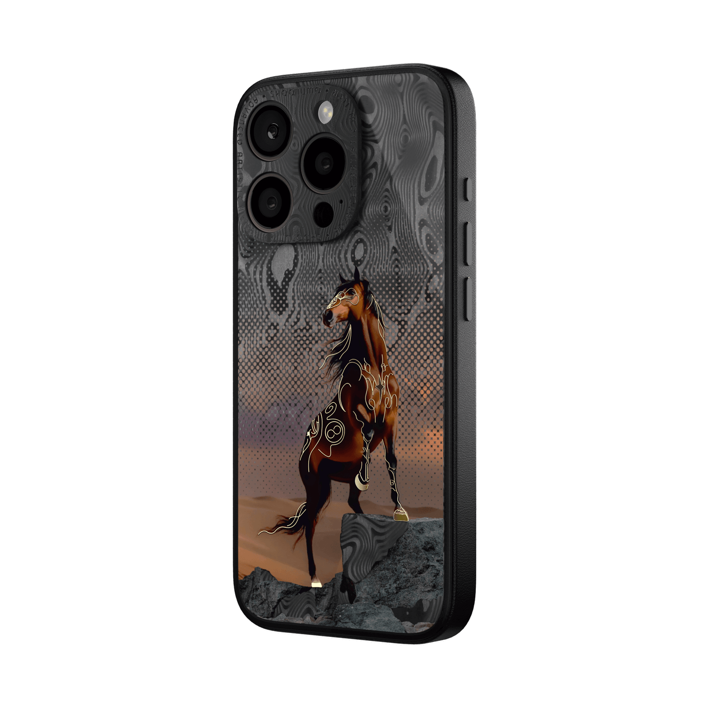 360° Case for iPhone - Desert Horse Carbon