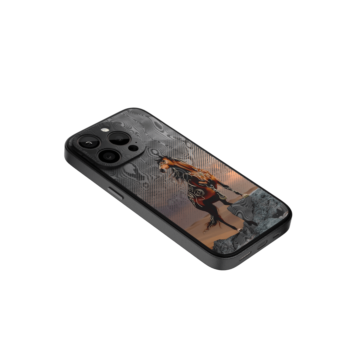 360° Case for iPhone - Desert Horse Carbon