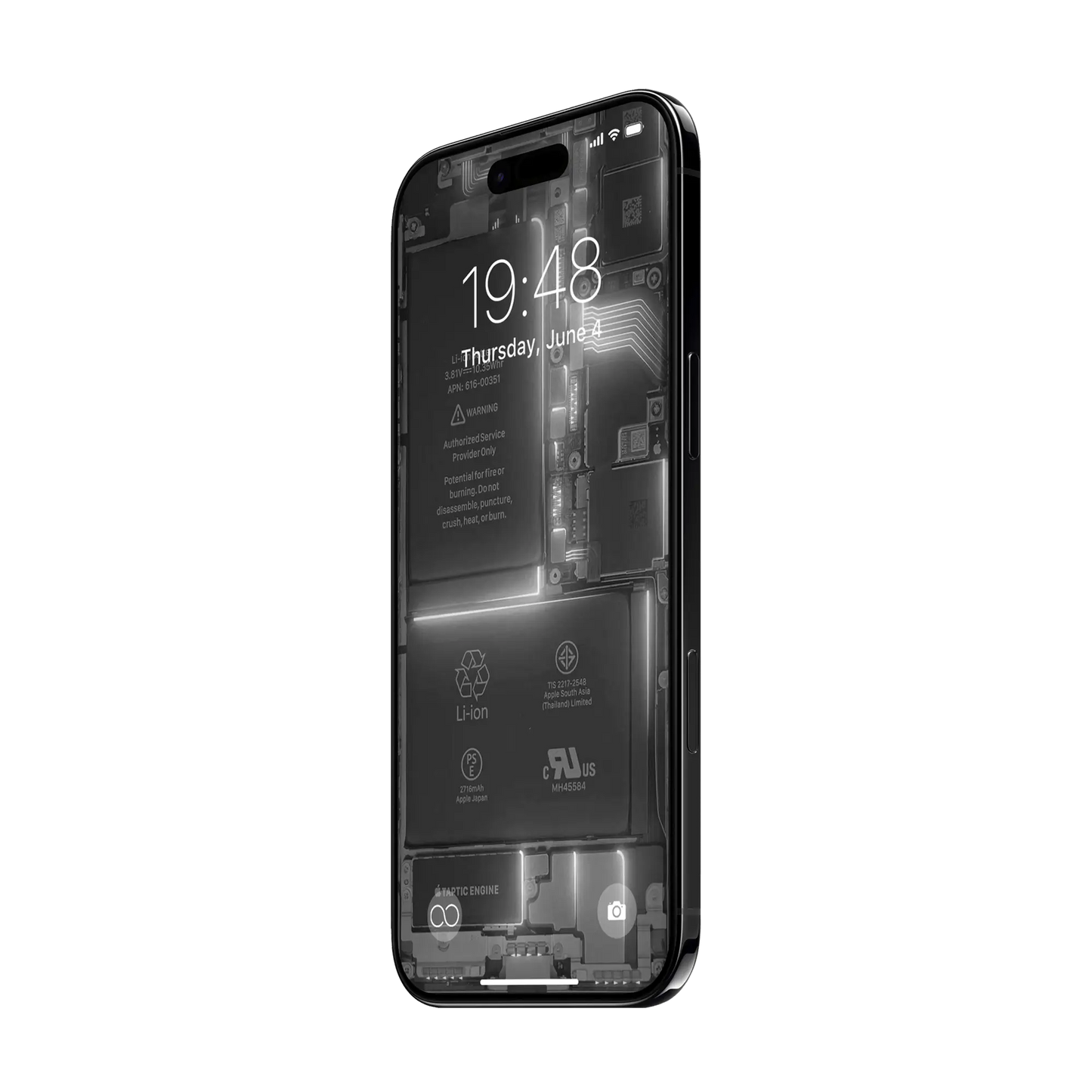Custom iPhone Air “Skeleton Air — Black”