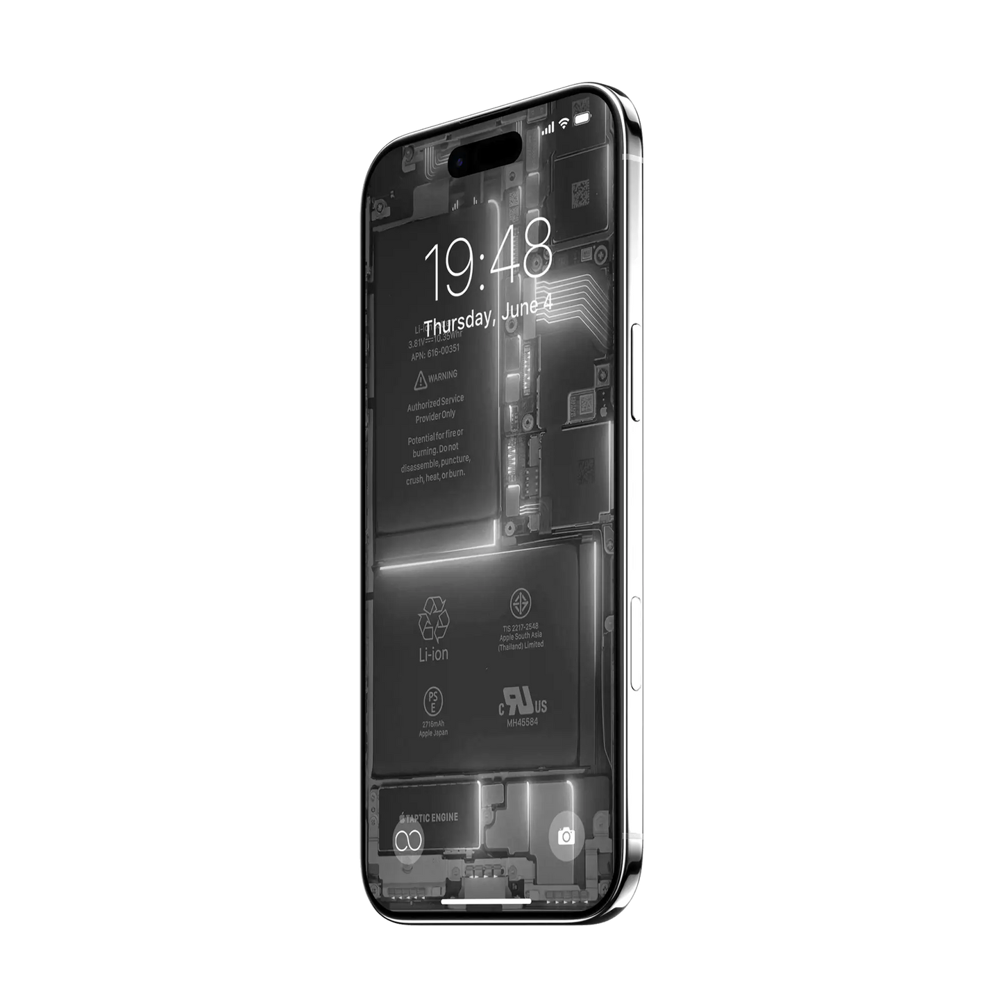 Custom iPhone Air “Skeleton Air — Silver”
