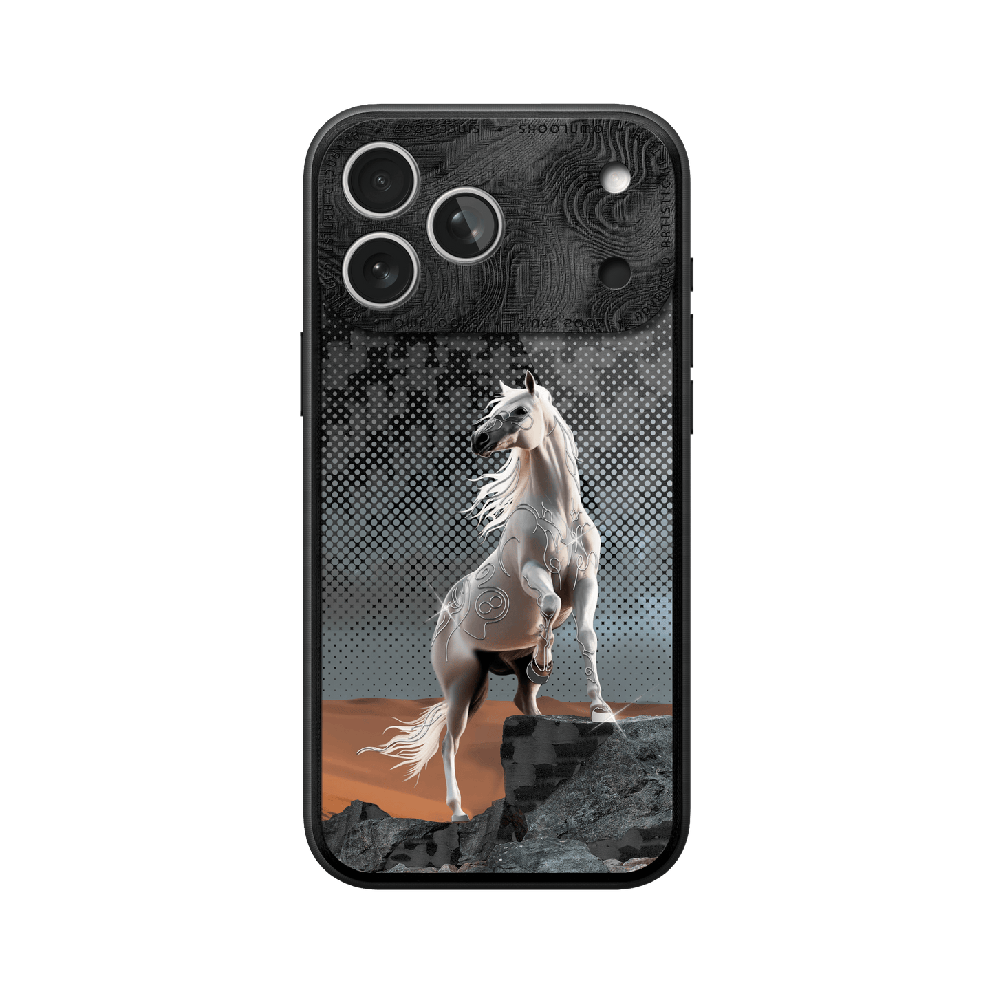 360° Case for iPhone - Moonlight Horse Carbon