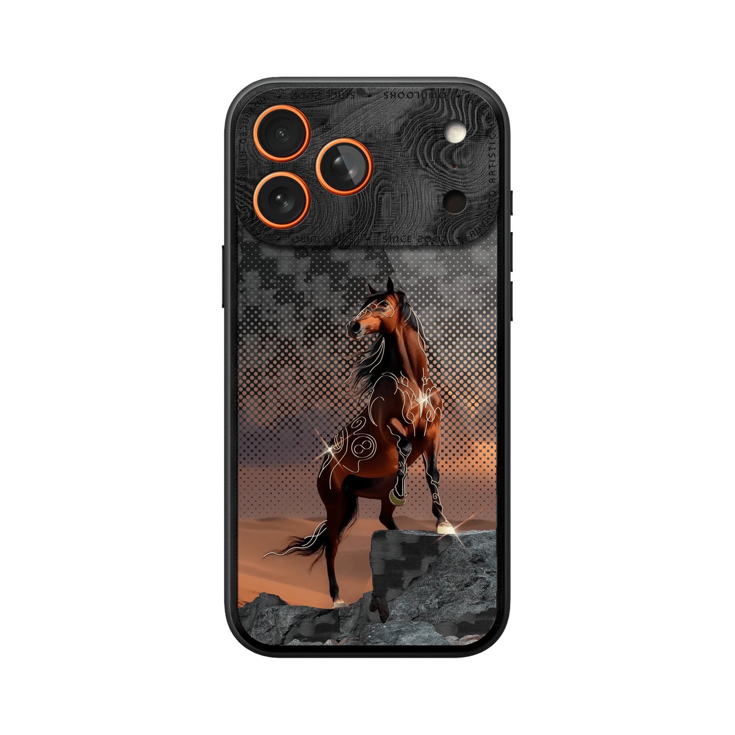 360° Case for iPhone - Desert Horse Carbon