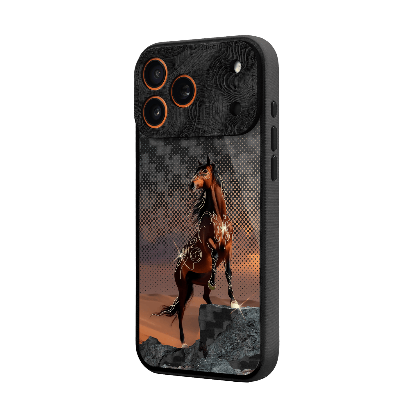 360° Case for iPhone - Desert Horse Carbon