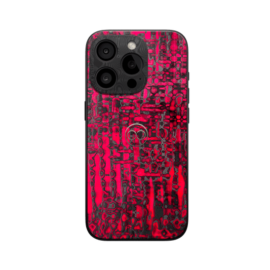 360° Case for iPhone - Red Lava Carbon