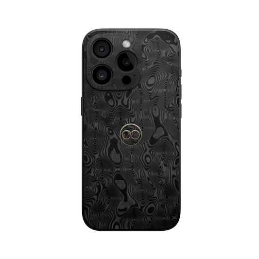 360° Case for iPhone - Black Damascus Carbon