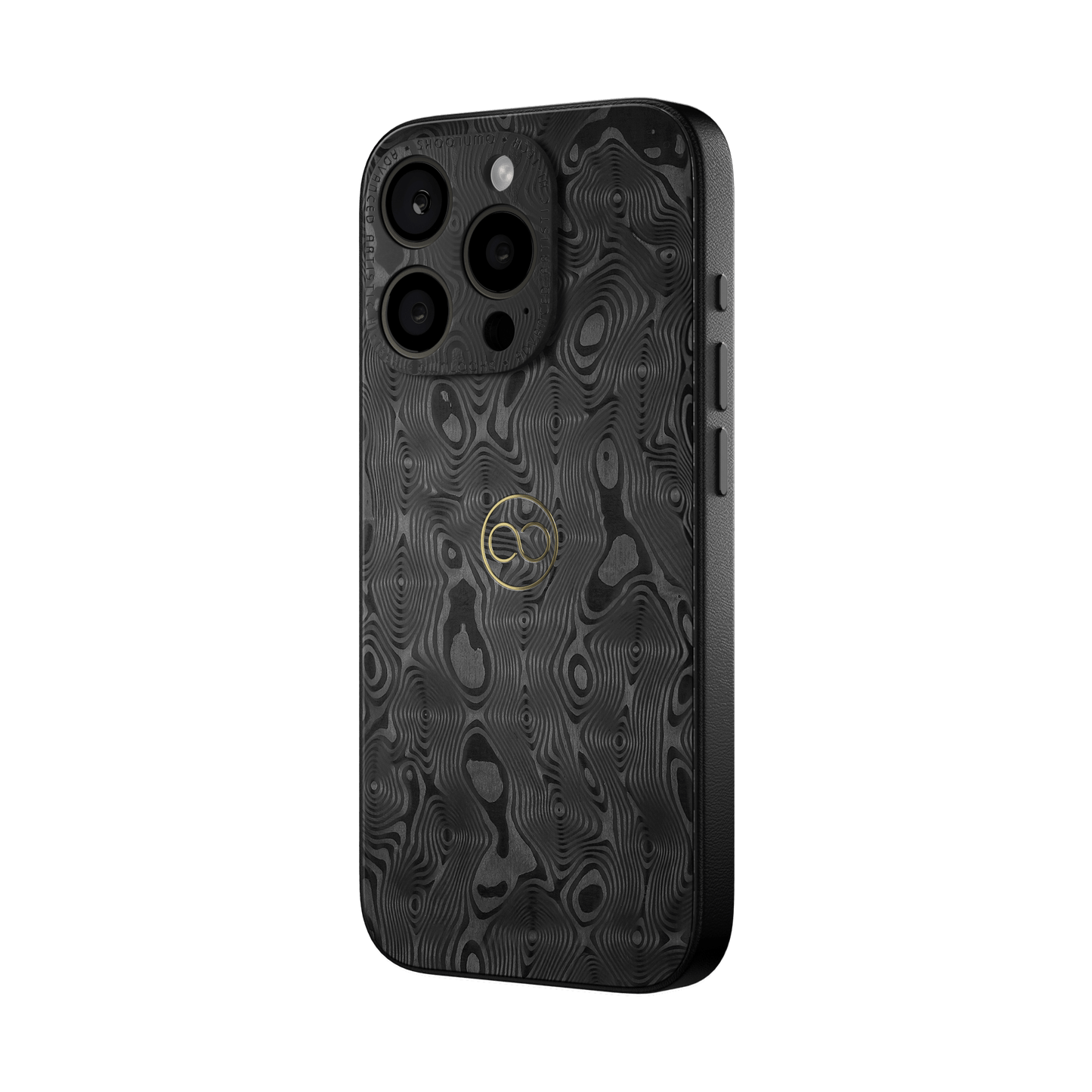 360° Case for iPhone - Black Damascus Carbon