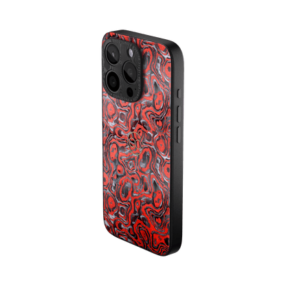 360° Case for iPhone - Rosso Corsa Carbon