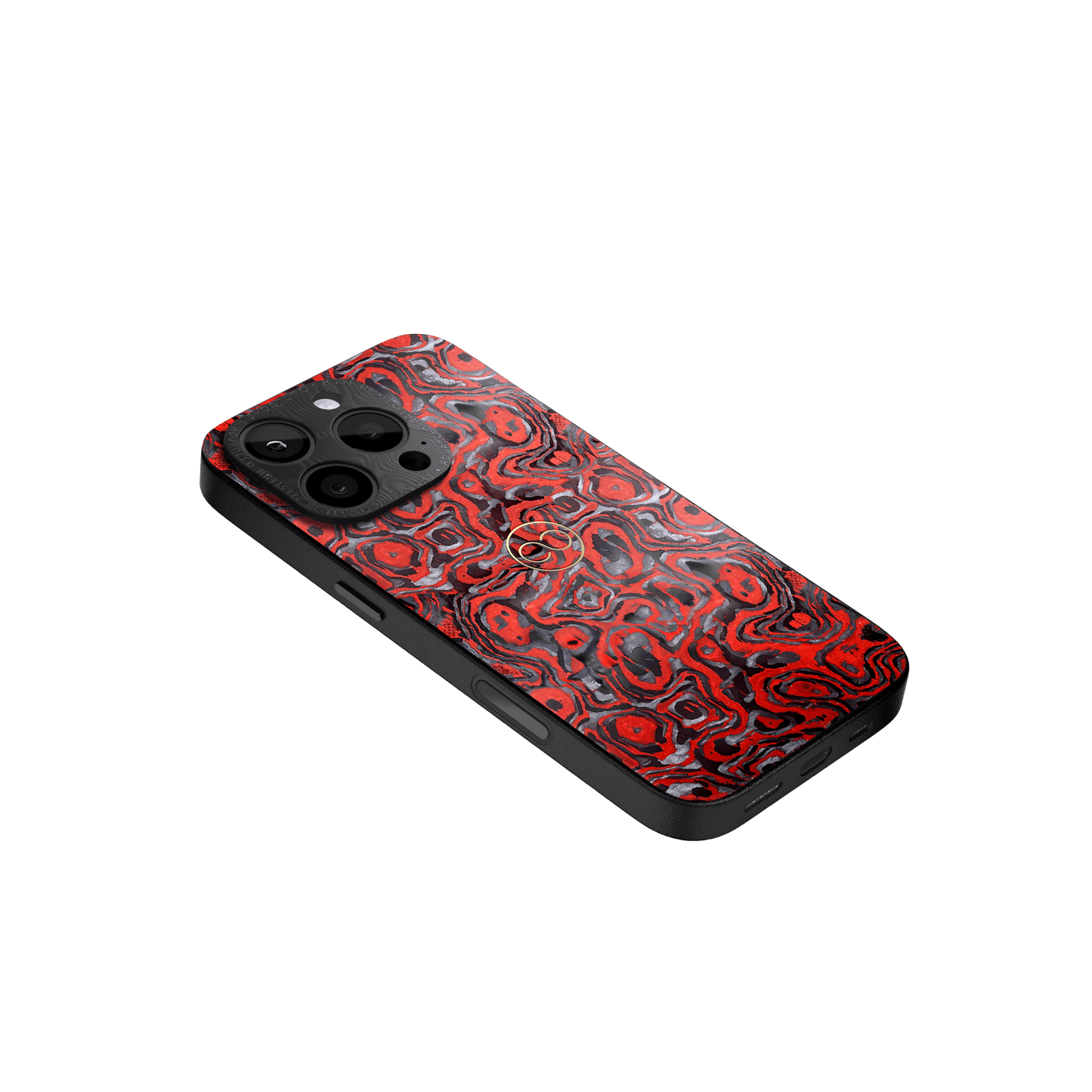 360° Case for iPhone - Rosso Corsa Carbon