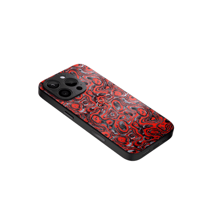 360° Case for iPhone - Rosso Corsa Carbon