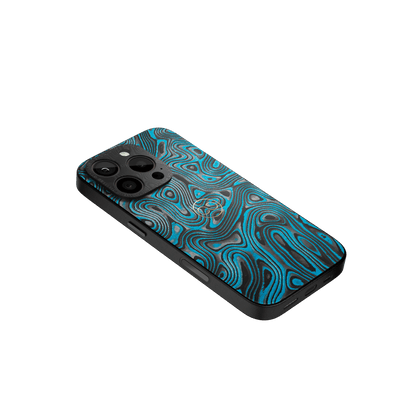 360° Case for iPhone - Sky Blue Carbon