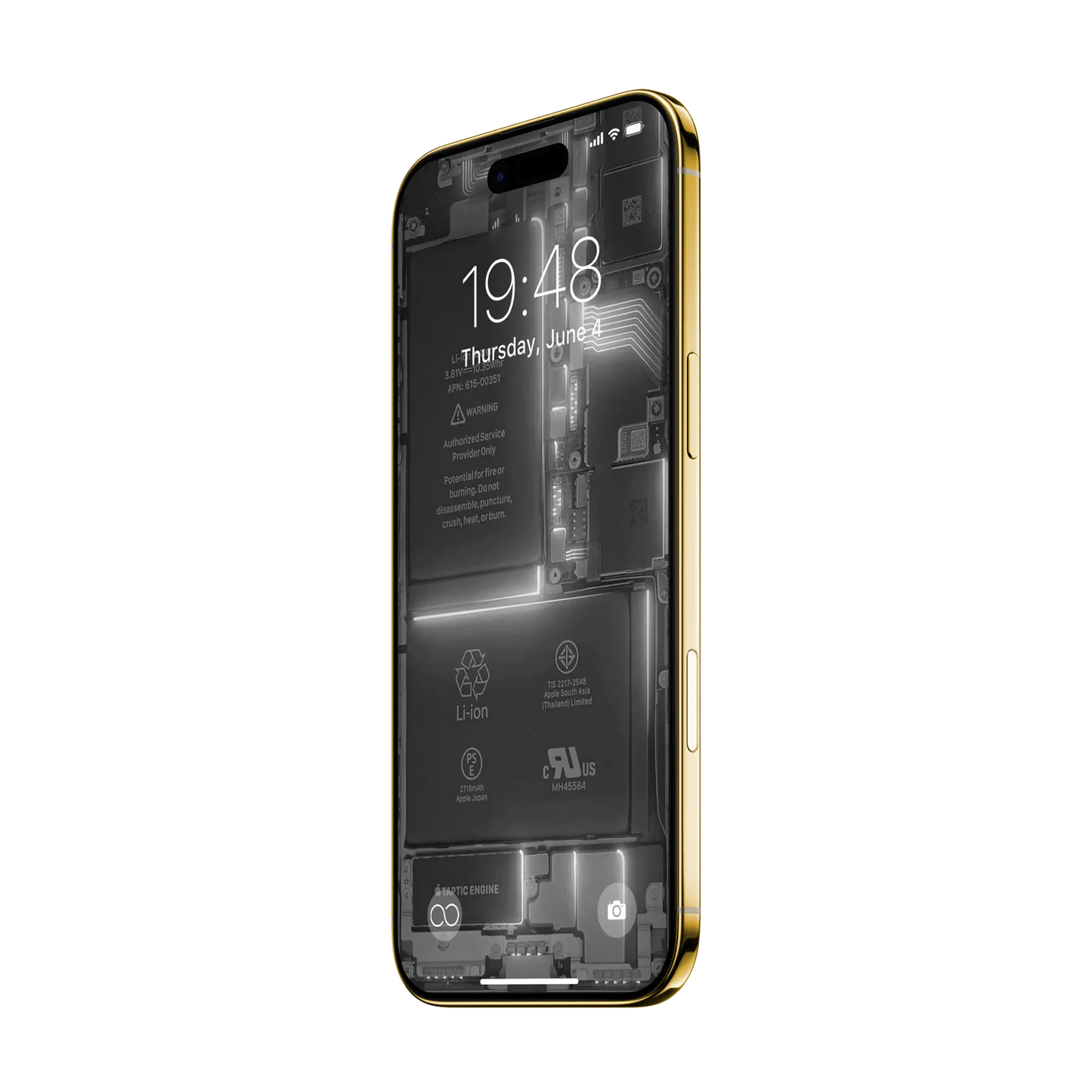 Custom iPhone Air “Skeleton Air — Gold”