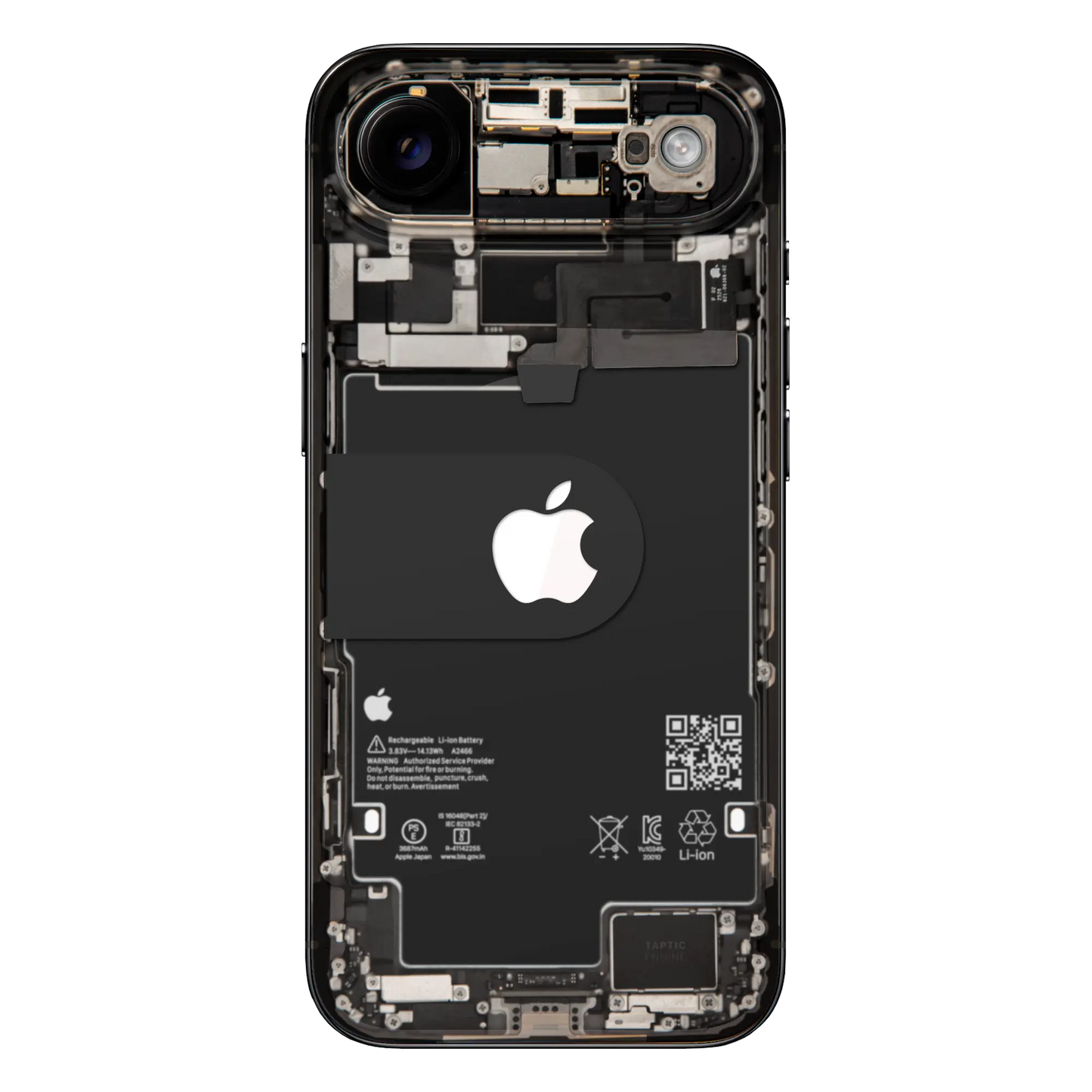 Custom iPhone Air “Skeleton Air Lumos — Black”