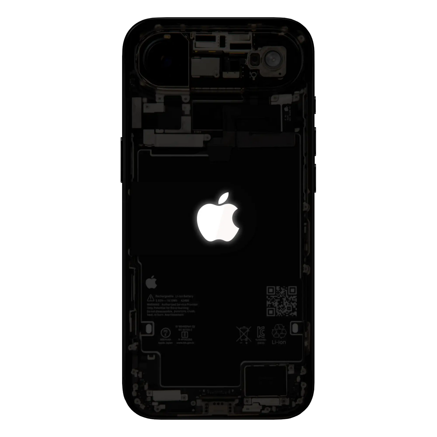 Custom iPhone Air “Skeleton Air Lumos — Black”