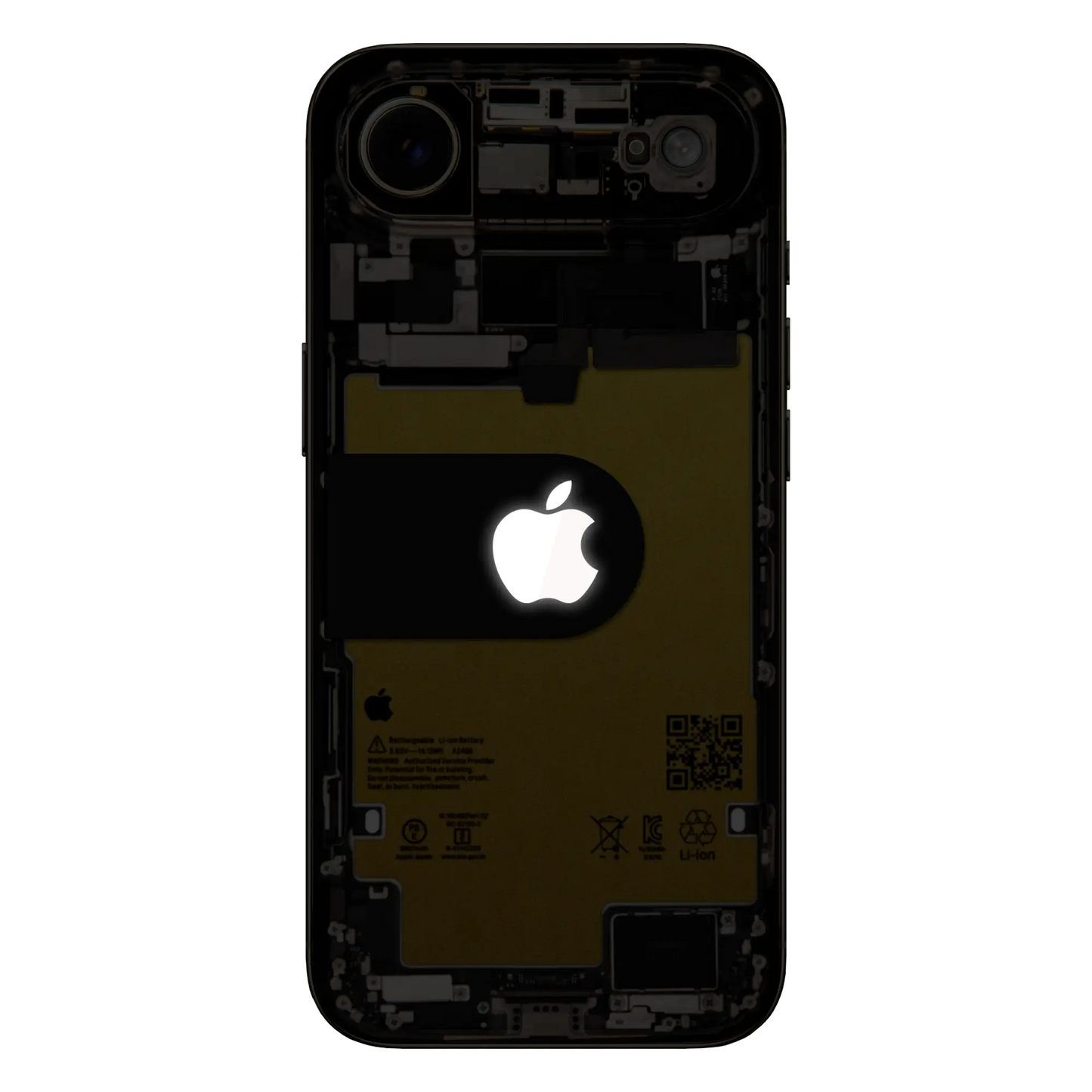 Custom iPhone Air “Skeleton Air Lumos — Gold”