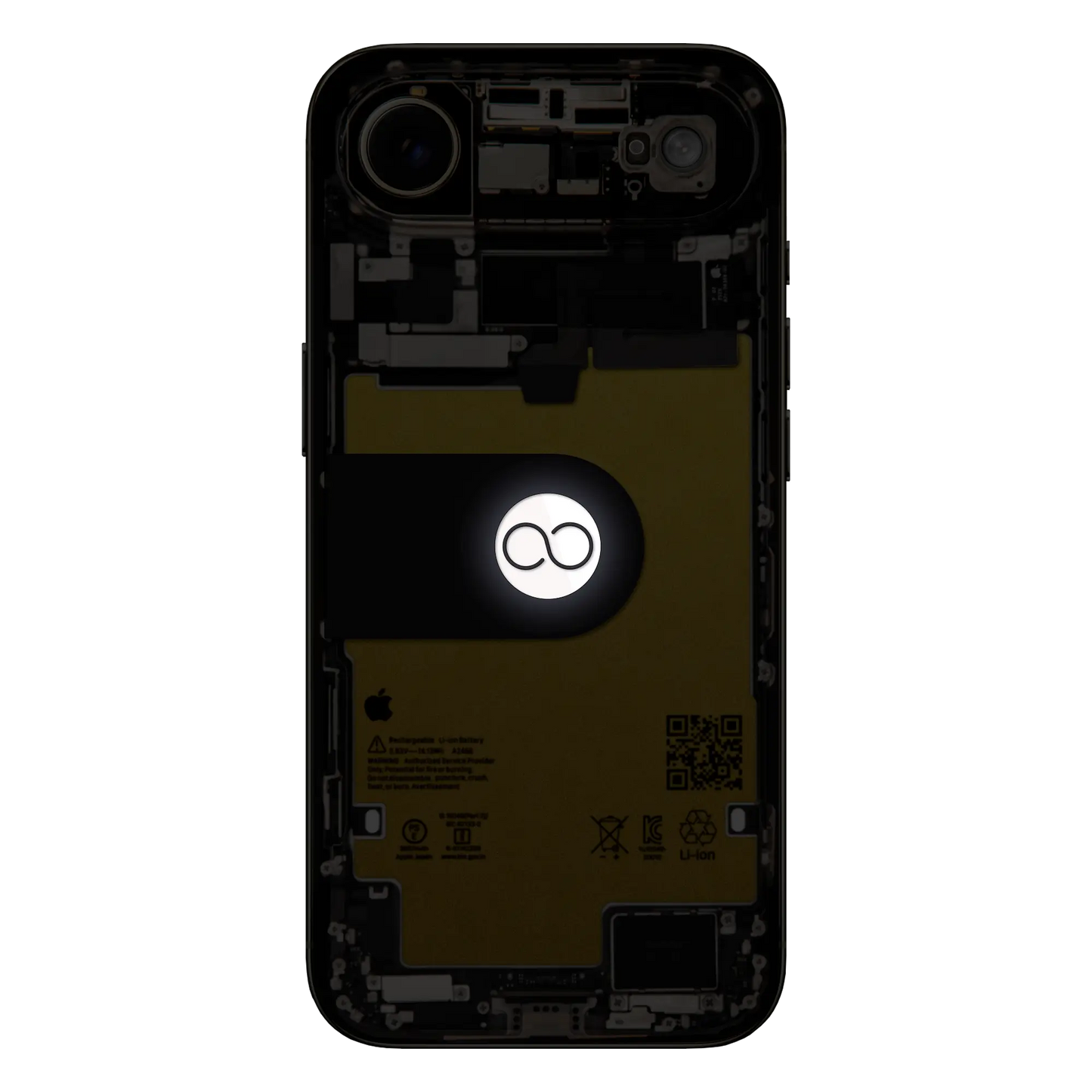 Custom iPhone Air “Skeleton Air Lumos — Gold”