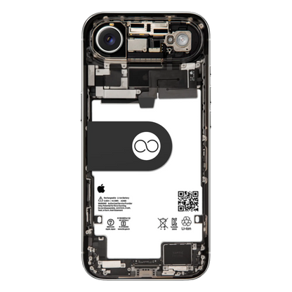 Custom iPhone Air “Skeleton Air Lumos — Silver”