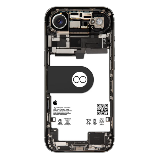 Custom iPhone Air “Skeleton Air Lumos — Silver”