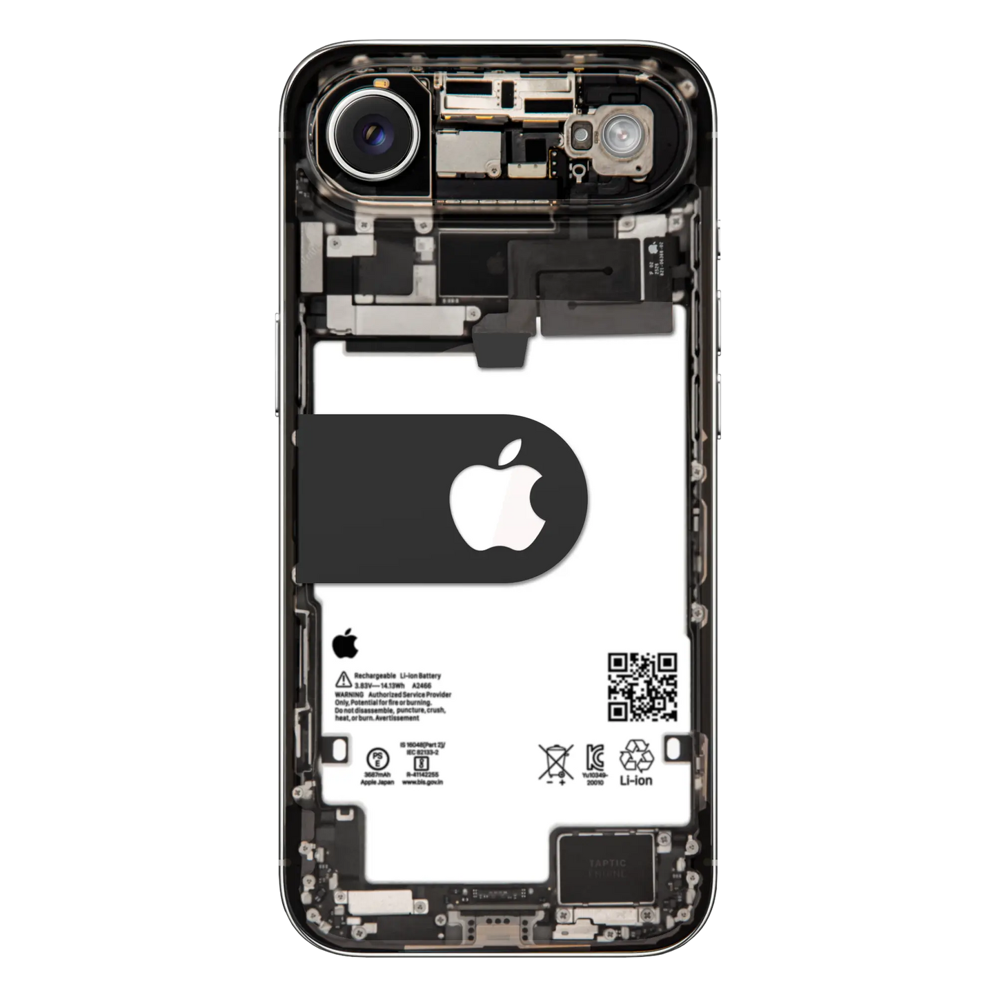 Custom iPhone Air “Skeleton Air Lumos — Silver”