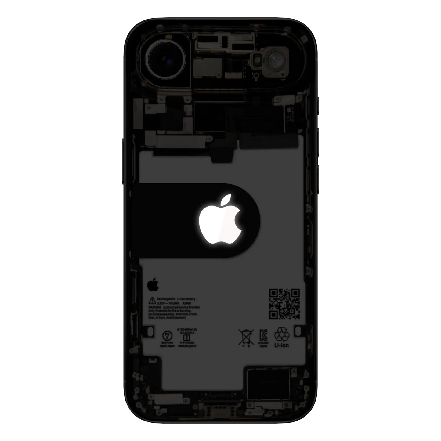 Custom iPhone Air “Skeleton Air Lumos — Silver”